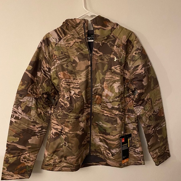 Under Armour Jackets & Blazers - Womens Under Armour Brown Tine jackwt nwt